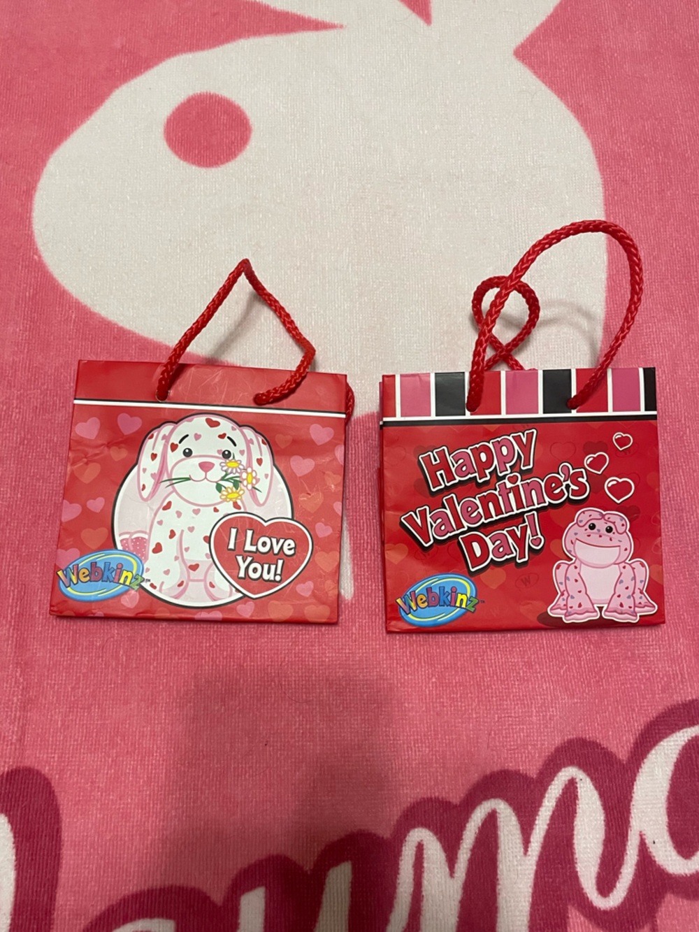 Webkinz Red Valentine's Mini Gift Bags (Set of 2)